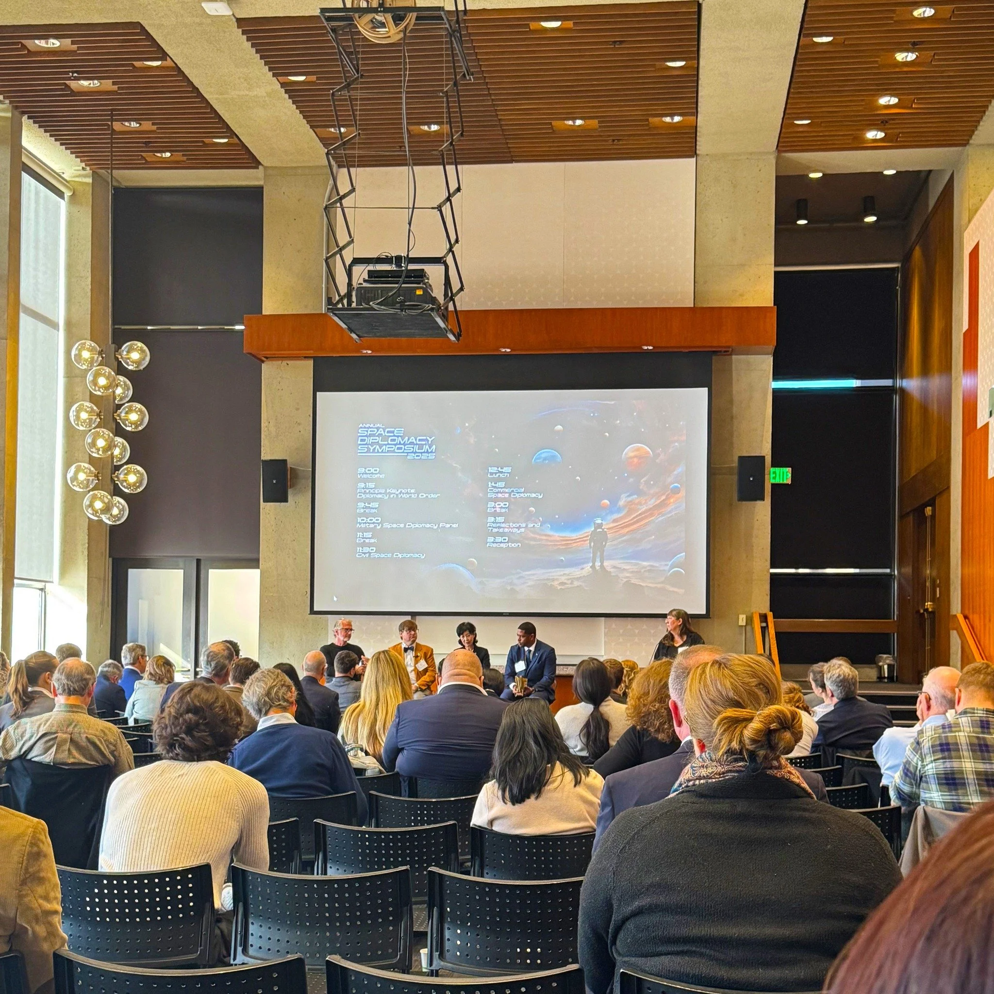 It's a beautiful day here in the Tacoma-Seattle area with clear skies. Stop and take a look up. Have you ever imagined the legal issues playing out miles above our heads?

Today, people are doing that at the 2025 UW Space Diplomacy Symposium. If you 