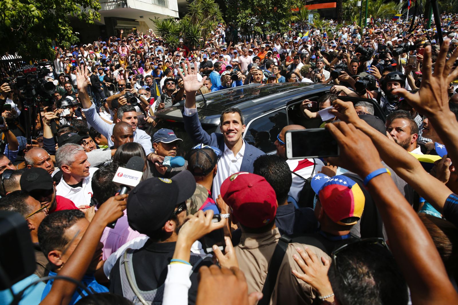 Juan Guaido. Credit Marco Bello via Getty Images