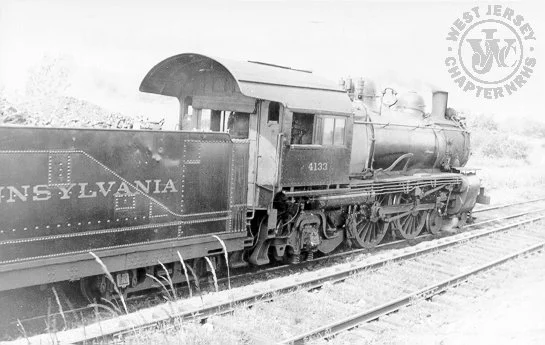 PRR engine 4133 (class E5s 4-4-2) at Winslow Jct., NJ, circa 1935-1940