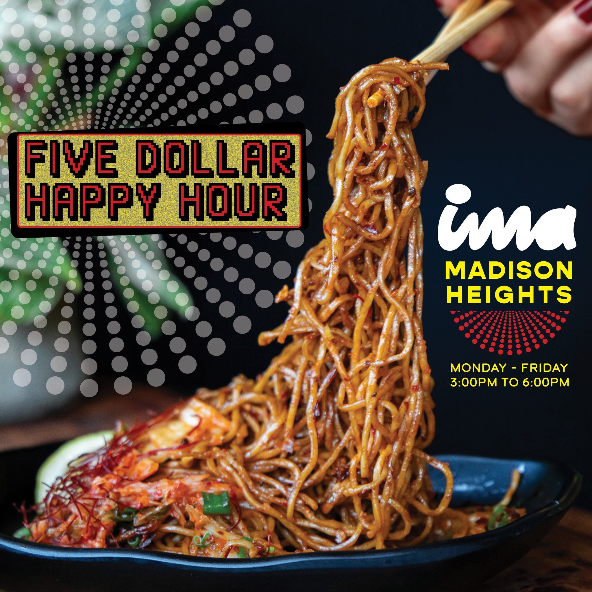 Starting TOMORROW in Madison Heights! Join us from 3pm to 6pm for a special menu of $5 food and drinks!