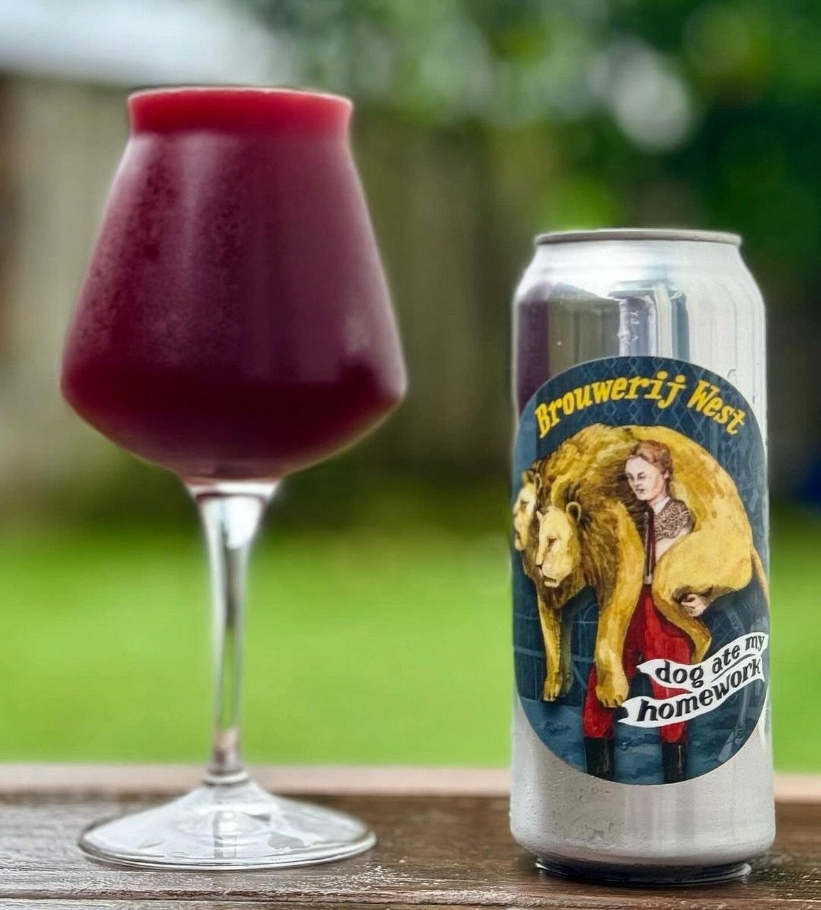 Dog Ate My Homework - Blackberry Saison (7% ABV) 🐕 A fresh, decidedly fruit-forward saison, brewed with blackberries and black currants. This beer is deep red in color, but rather than being sweet like many fruit beers, it is dry, tart, and refreshi