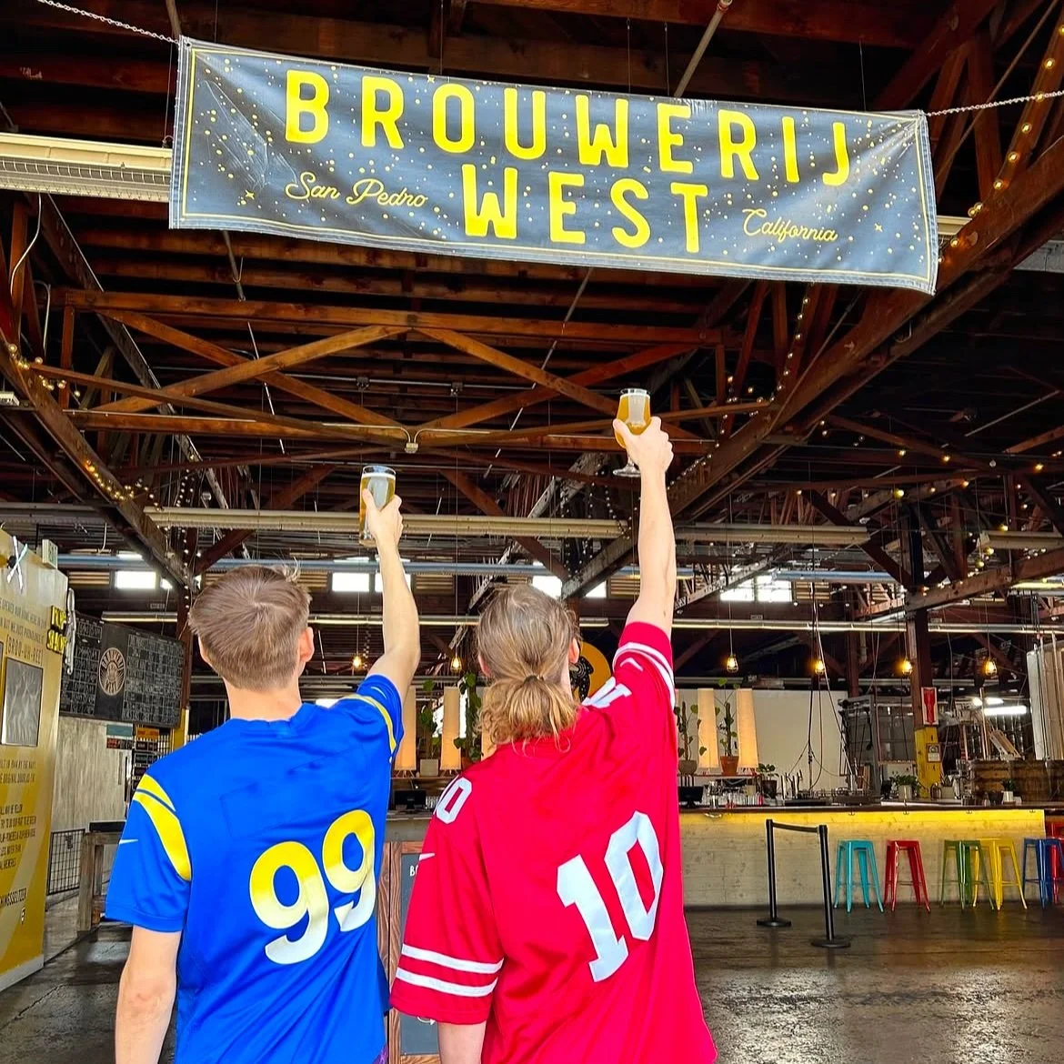 Join us for the BIG GAME on Sunday 🏈 Doors open at noon, and kick off is at 3:30pm 🍺 We&rsquo;ll have servers in the Tasting Room, so you don&rsquo;t miss a second of the game! In addition, @shadygrovefoods and @ciao_bella_mobile_pizzeria will be s