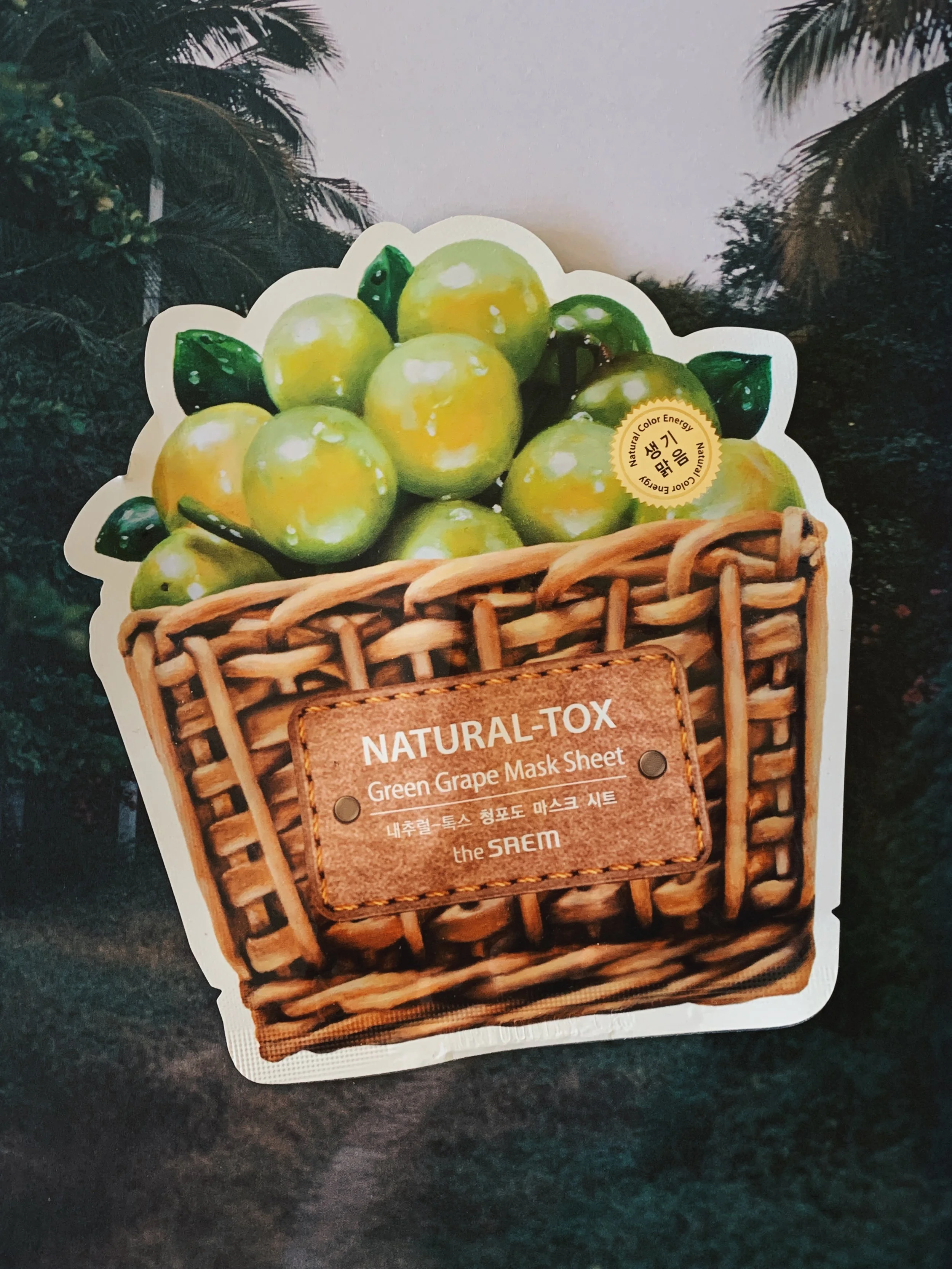 Sheet Mask Review: Natural-Tox Green Grape Mask