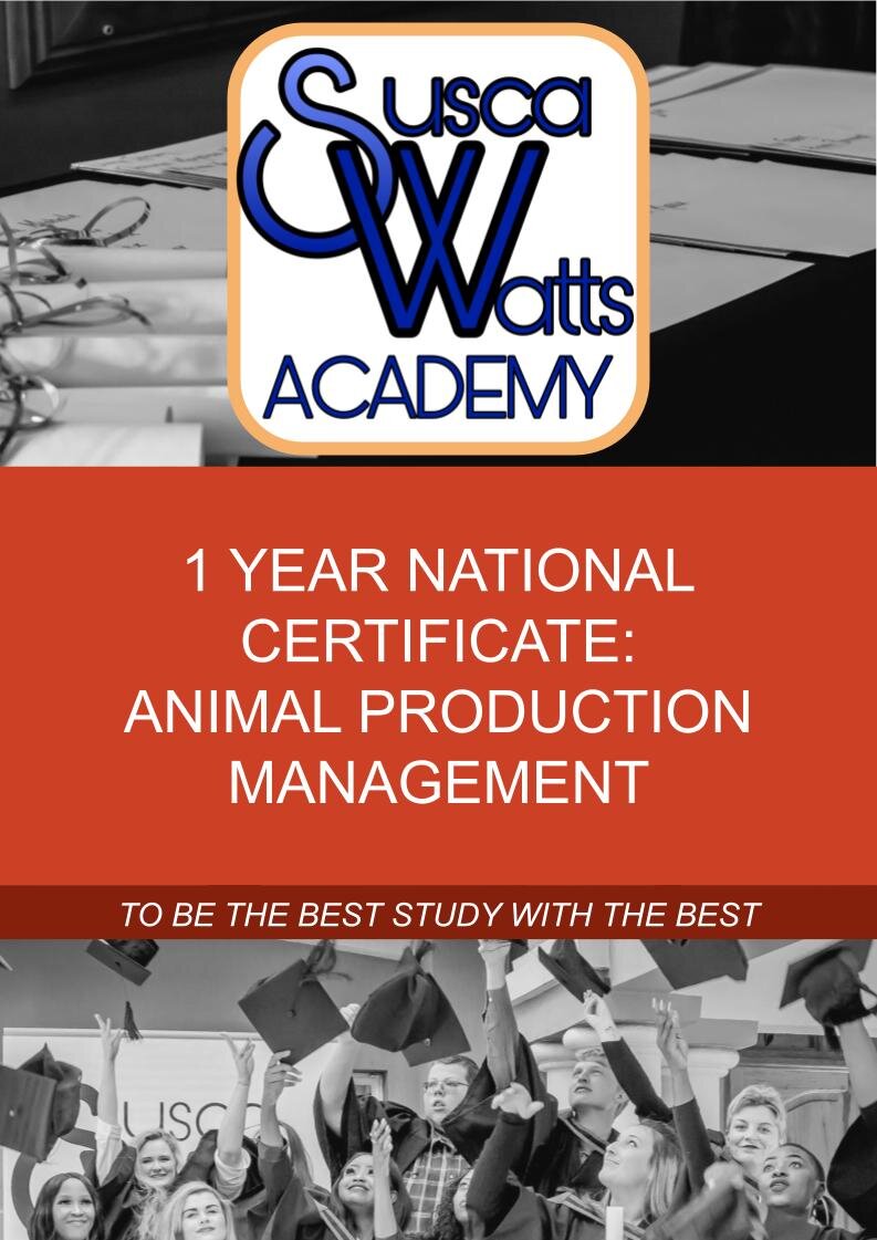 Animal Production Management — Susca Watts Academy