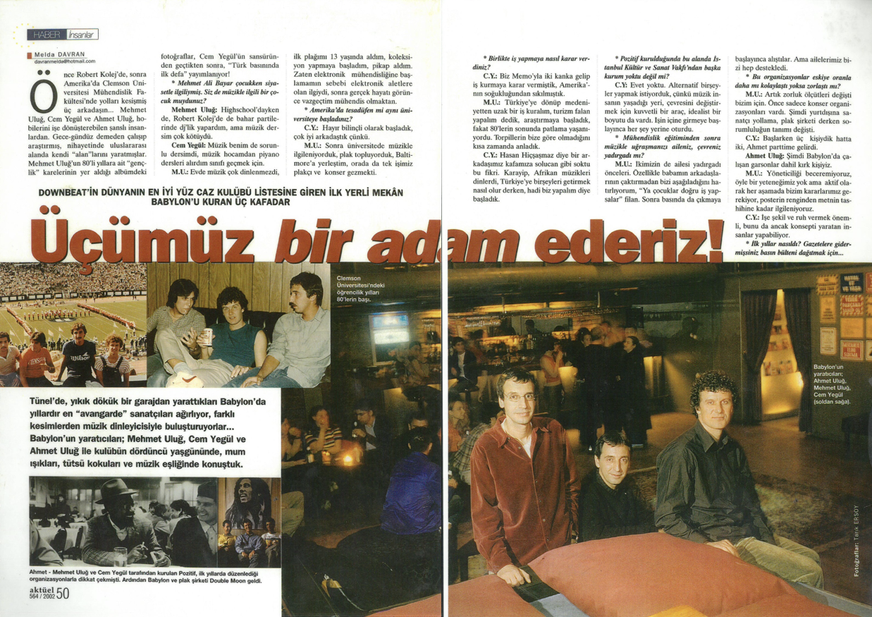 Üçümüz bir adam ederiz