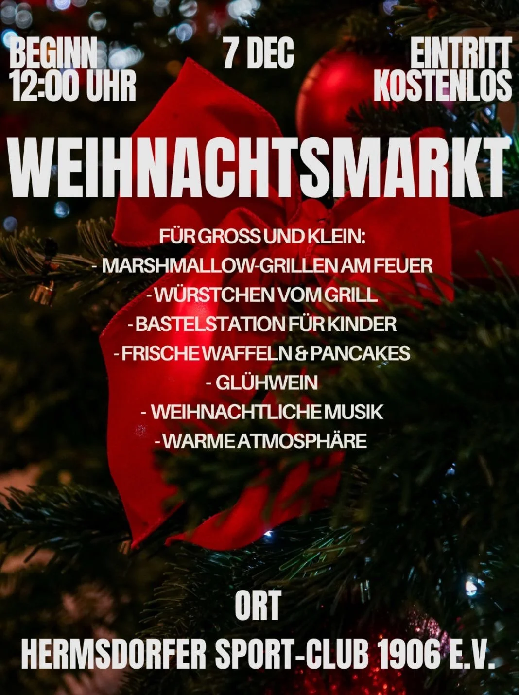 Weihnachtsmarkt im HSC