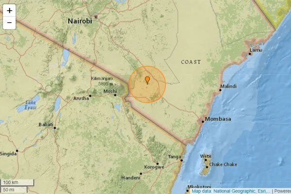 4.8 magnitude earthquake strikes Kenya