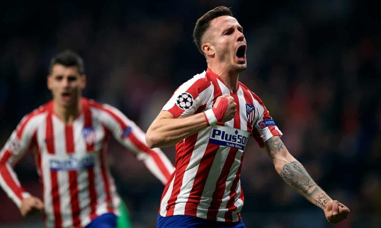 Saúl's early strike gives Atlético Madrid first-leg edge over disjointed Liverpool