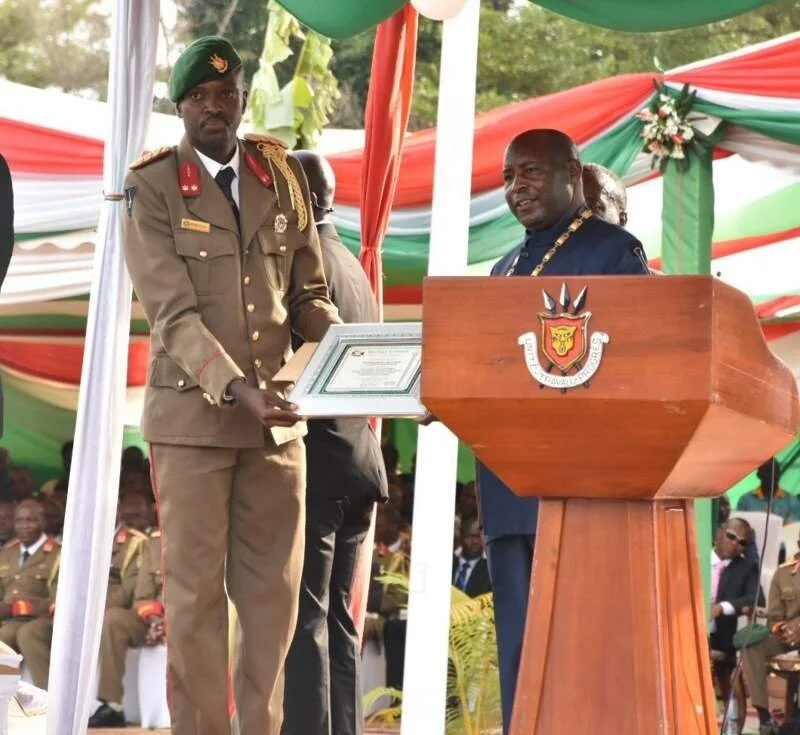 Burundi president honours Nkurunziza's son