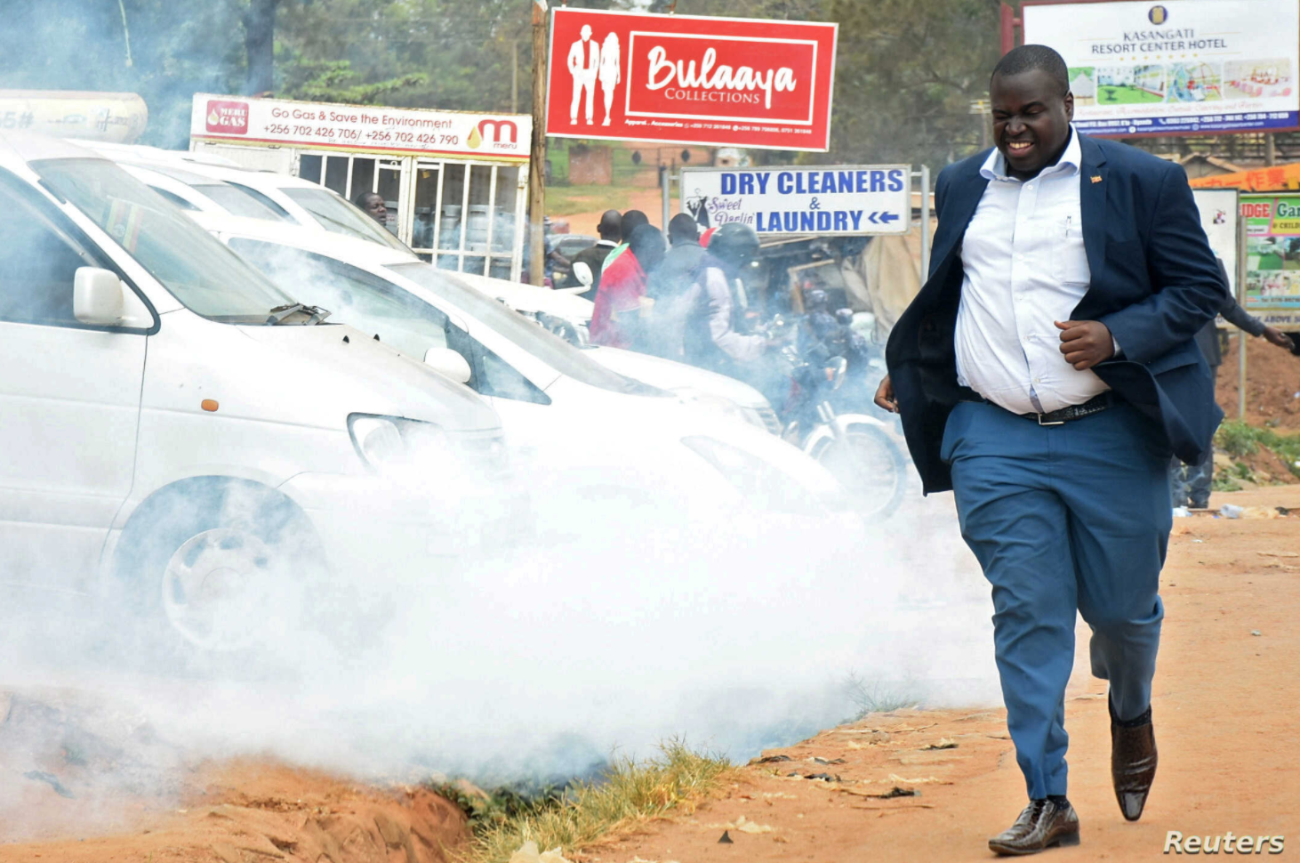 Ugandan pop star politician's supporters teargassed