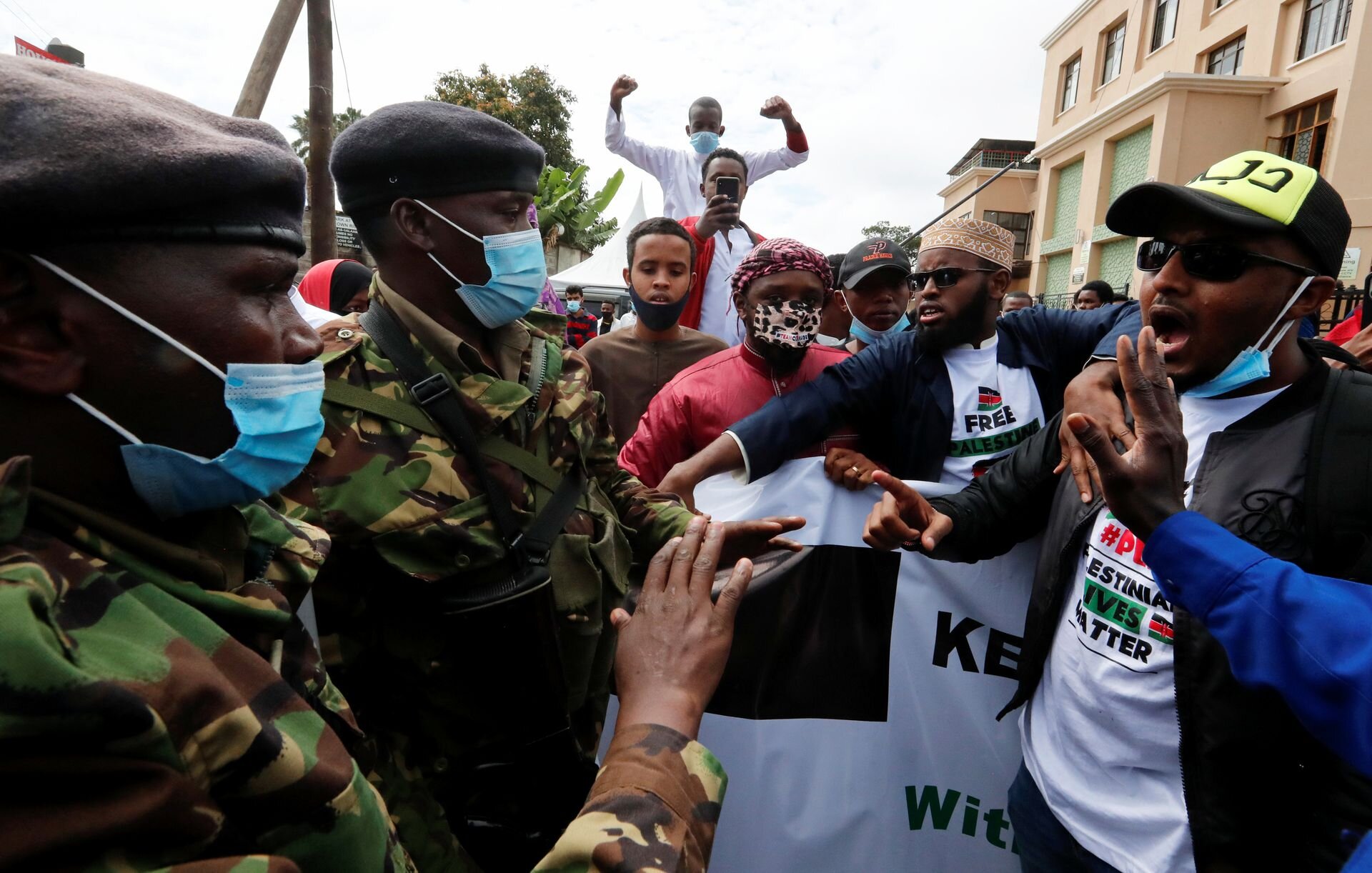 Kenyan police disperse protestors demonstrating against Israeli attacks on Gaza