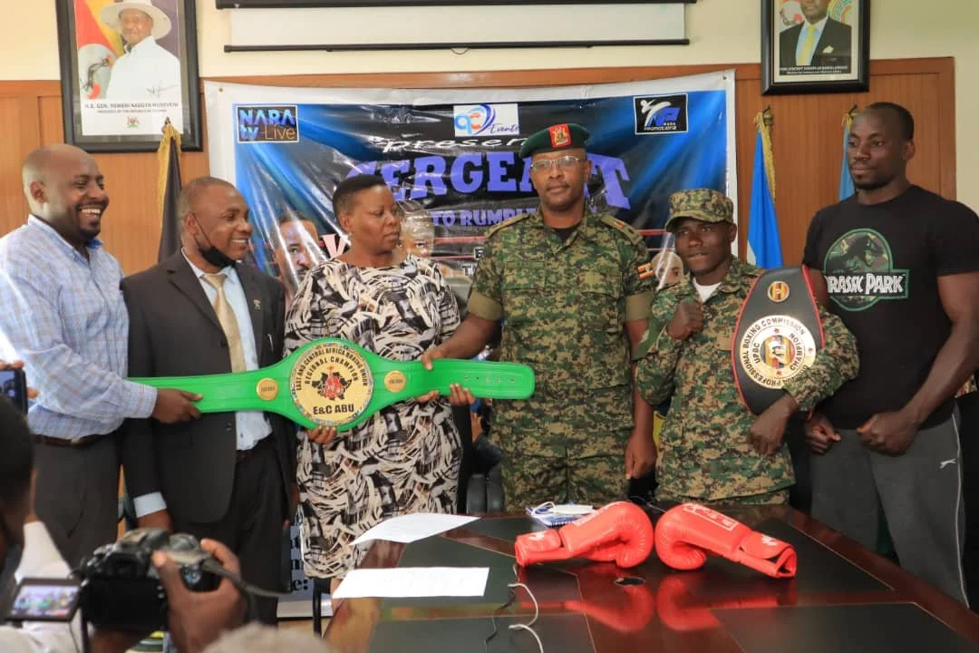 Sergeant Sebute dares Tanzania champion Mwalugo | East &amp; Central Africa Boxing Bout