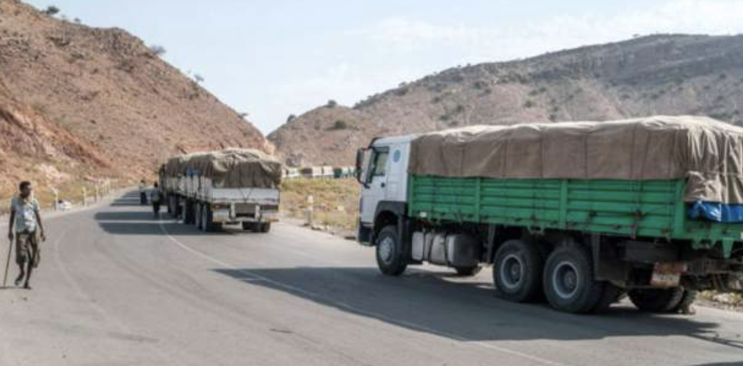 Air strike debris hit aid lorry in Tigray - WFP