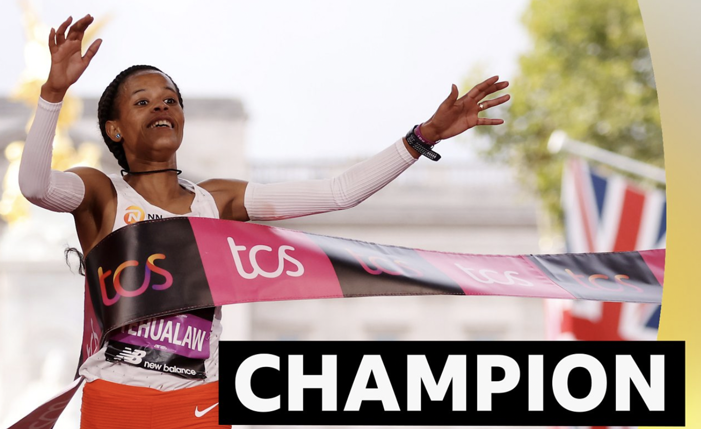 London Marathon 2022: Amos Kipruto and Yalemzerf Yehualaw win first titles in elite races