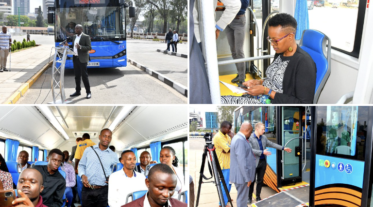 Kenya's capital unveils first electric-powered bus