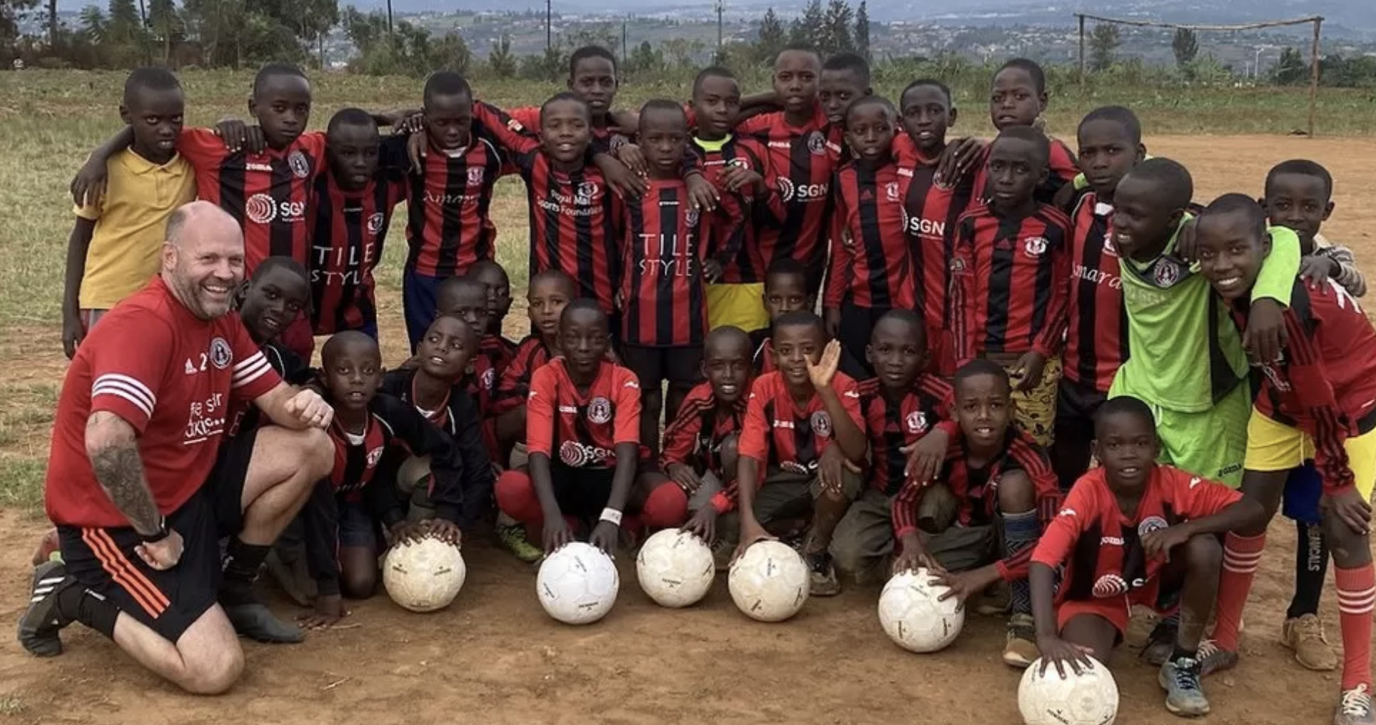 Scottish football coaches offer helping hand in Rwanda