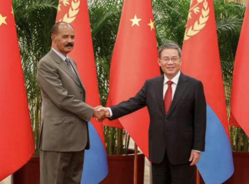 Eritrea's leader makes rare visit to China