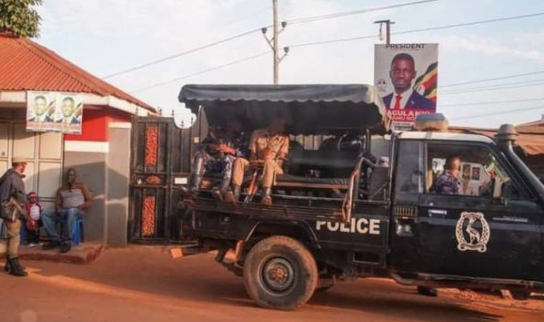 Ugandan security forces block Bobi Wine's party office