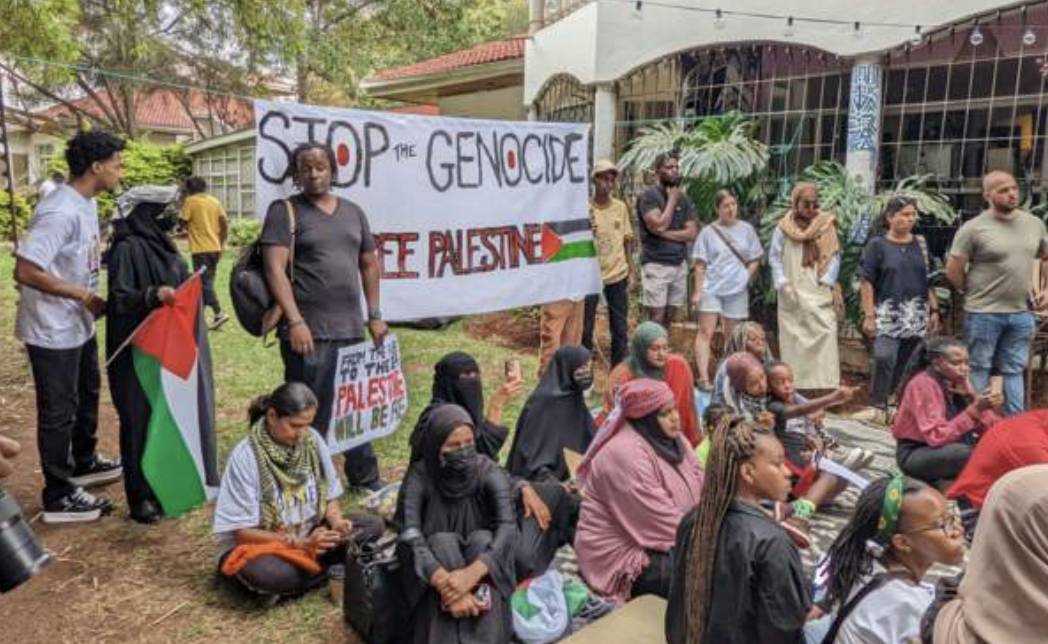 Pro-Palestine protesters briefly detained in Kenya