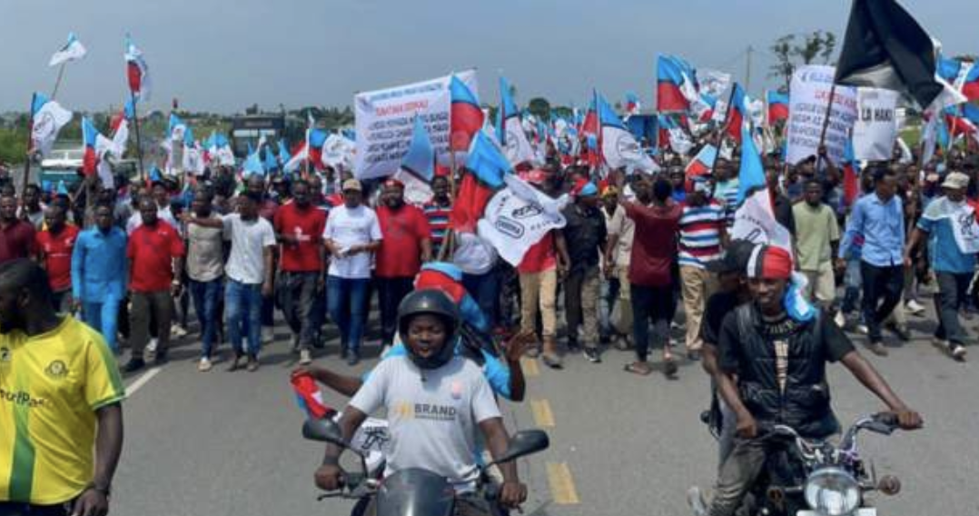 Tanzania's first mass protest in three years under way