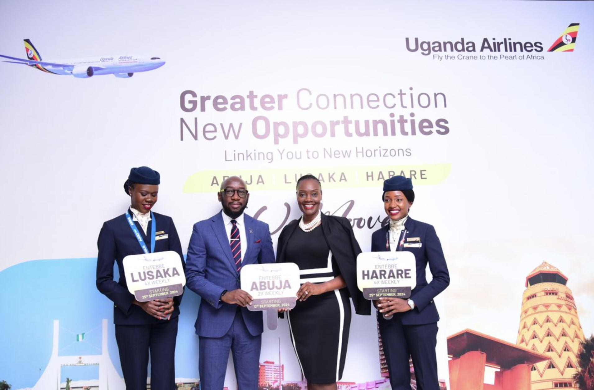 Uganda Airlines to launch Abuja, Harare and Lusaka flights