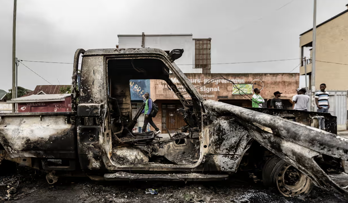 Fighting between DRC army and M23 rebels rages in eastern city of Goma