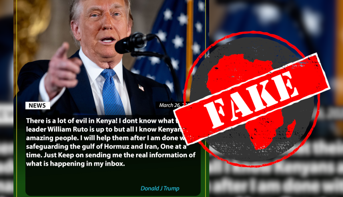 Kenya: No, US President Donald Trump Didn't Hint At Intervening in Kenyan Political Affairs - Graphics Fabricated