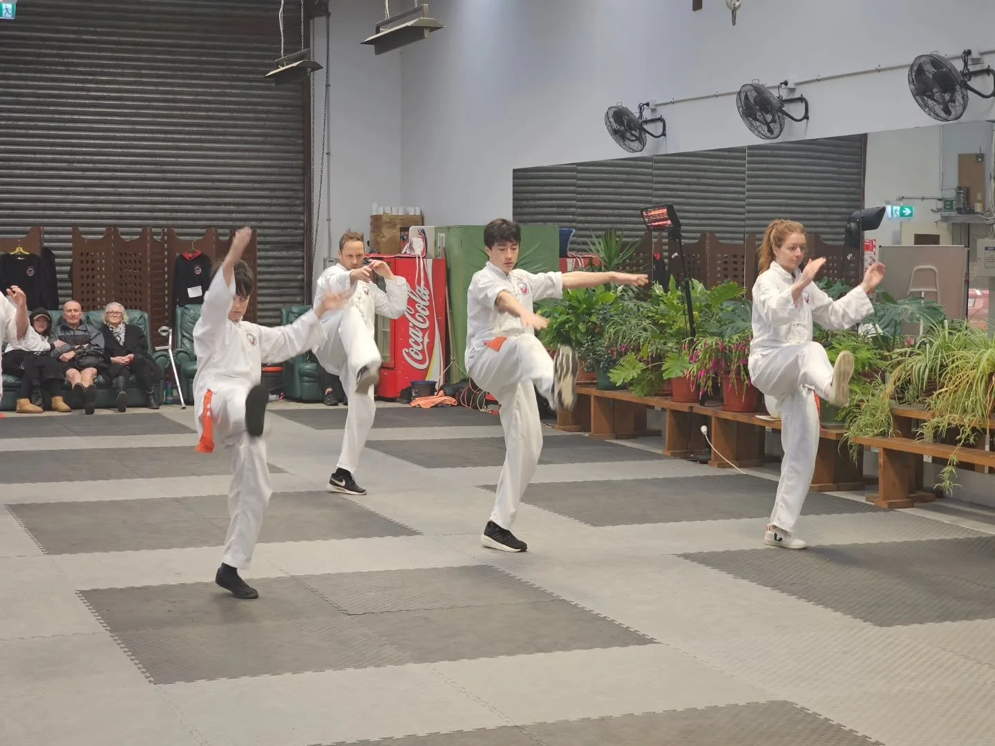 Yellow and orange sash grading!