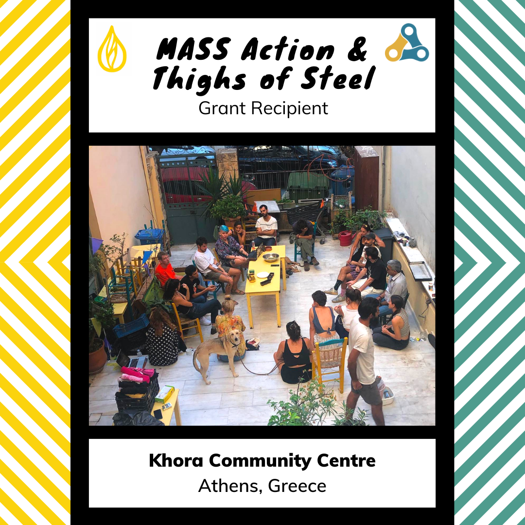 Thighs of Steel was originally started in 2016 by Khora volunteers (as was MASS in 2017!), so their work has always been very close to our hearts. This round, we’ve allocated £36,000 (or €42000) to cover the end of their 2022 budget.  This grant wil