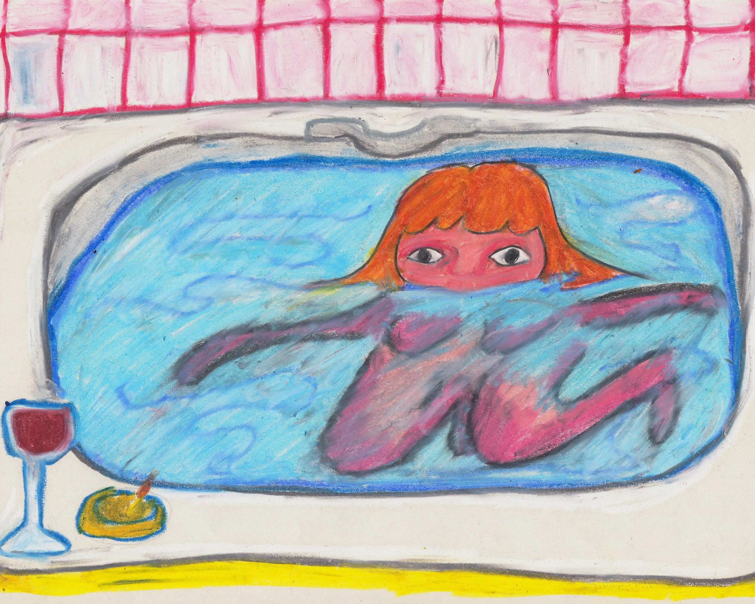 'Bathtime' Original Drawing (Copy)