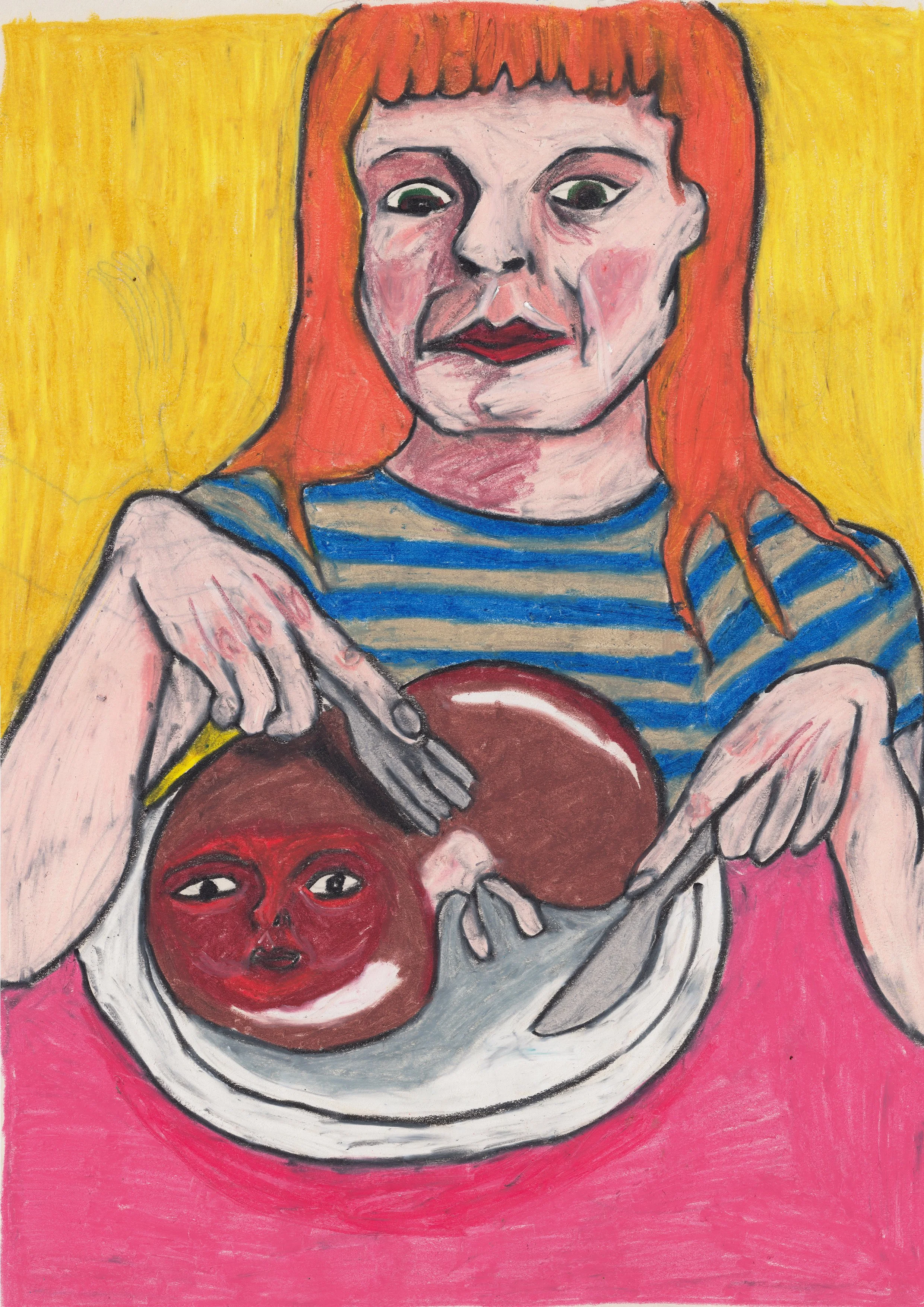 'Kidney Dinner' Original Drawing