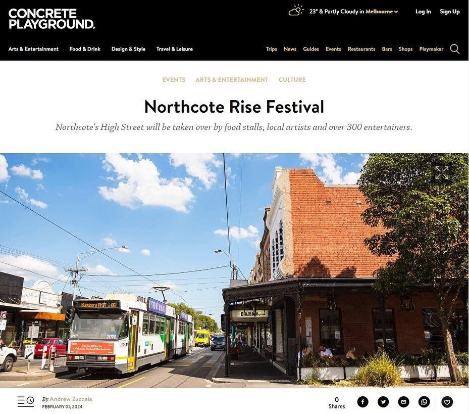 What a great time it was working with @perfecteventsoz on the return of the Northcote Rise Festival. 🌈
 
After a 13-year hiatus, the festival transformed the iconic High Street into a vibrant pedestrian-only zone jam packed with family-friendly fun.