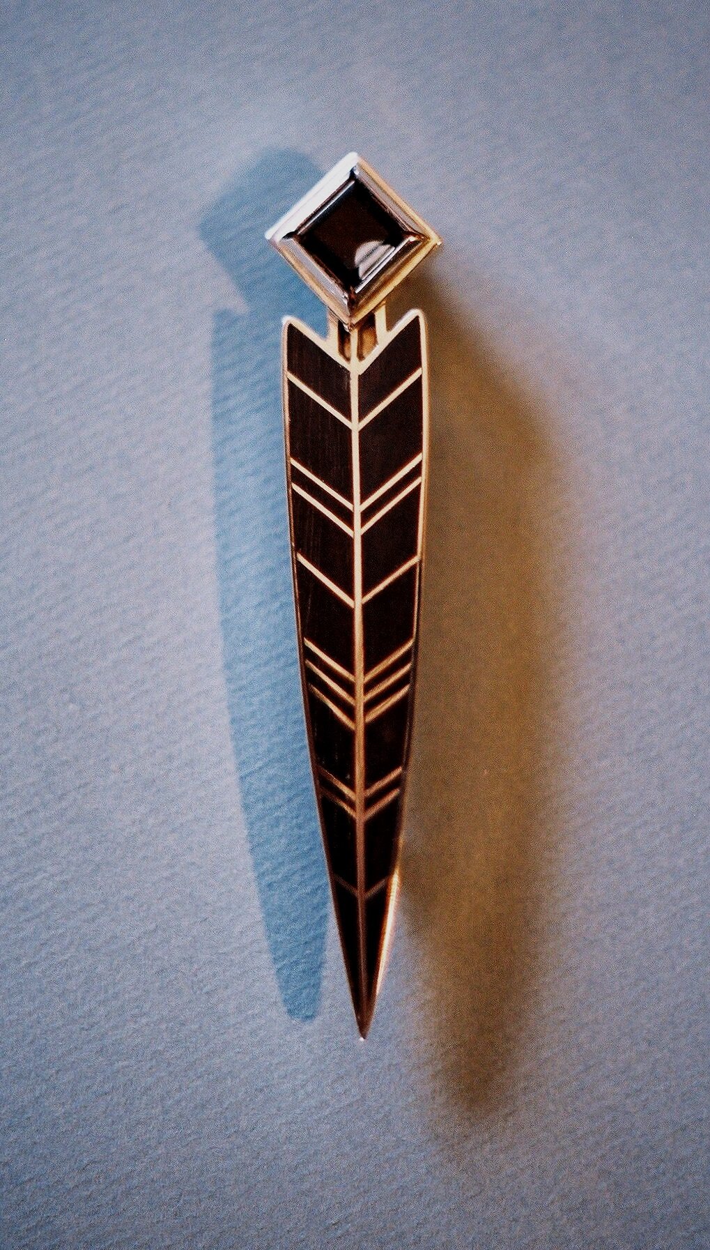 Silver and Ebony Kilt Pin