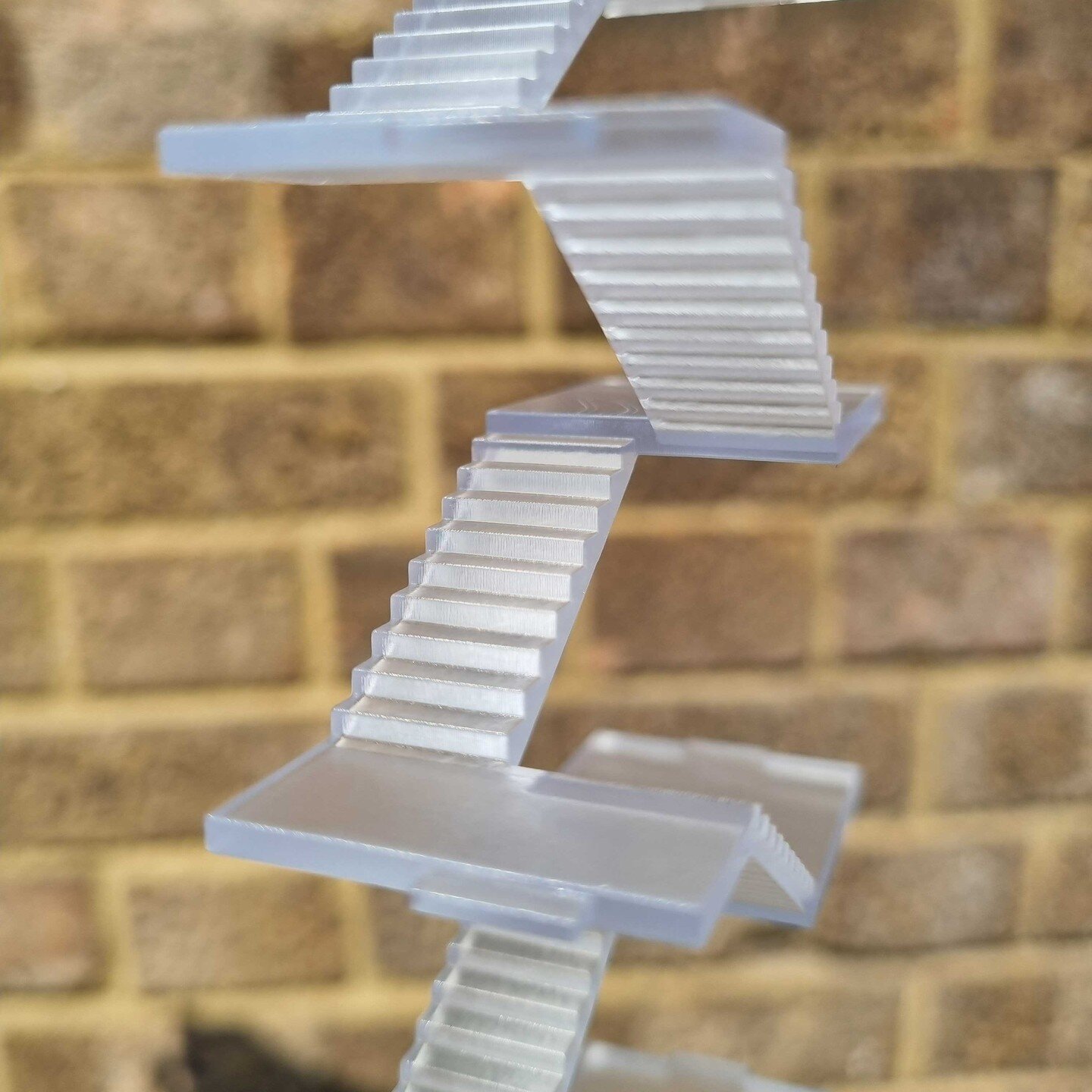 #3dprinting as a tool for #modelmaking speeds up the process. Just download a staircase, choose the scale and press print!