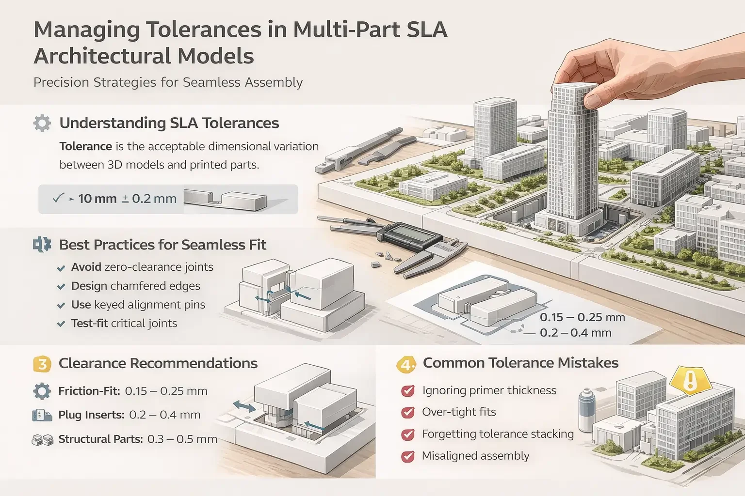 SLA Model Tolerances: Precision for Seamless Assembly