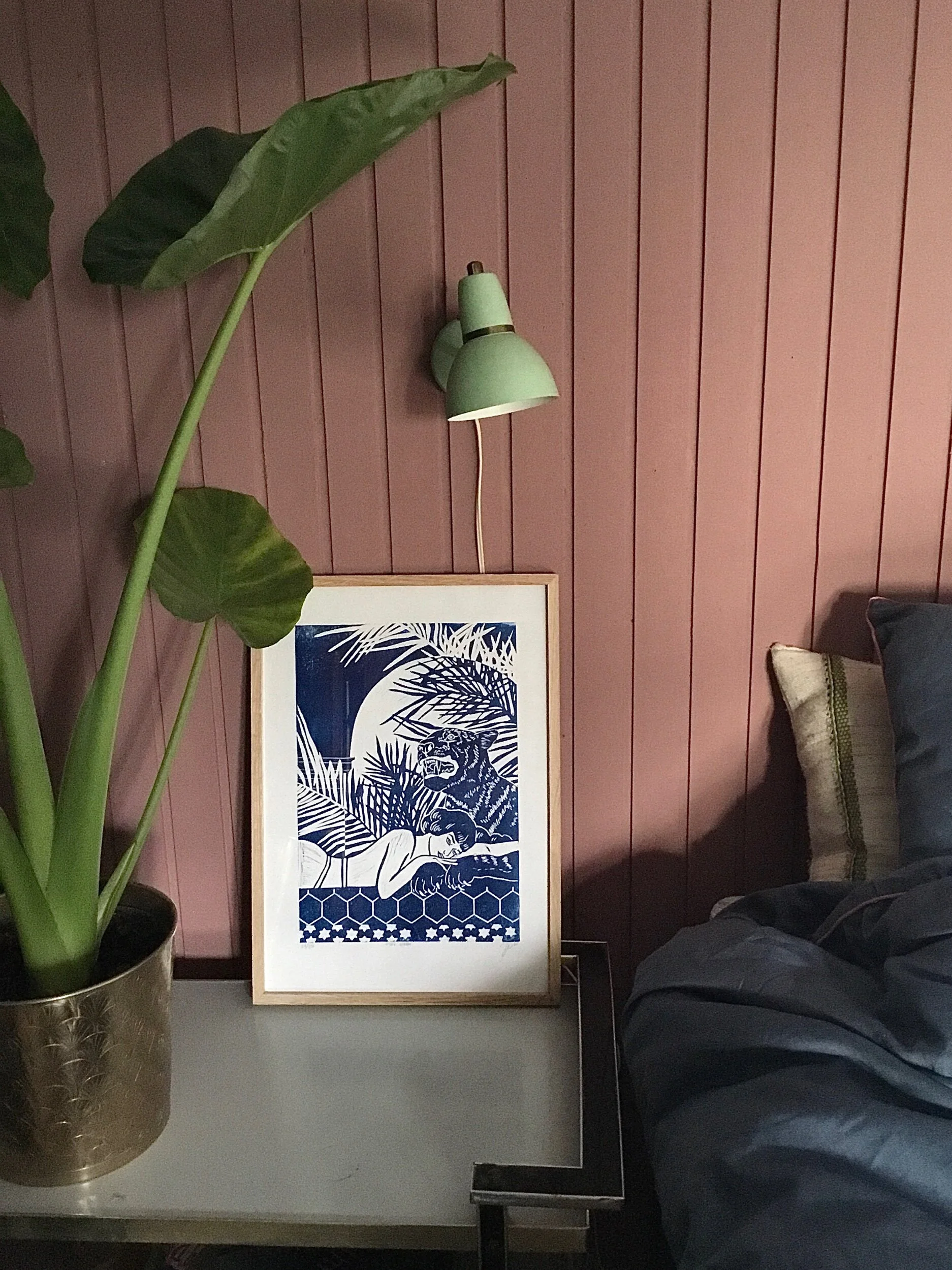 Tiger Queen - Linocut