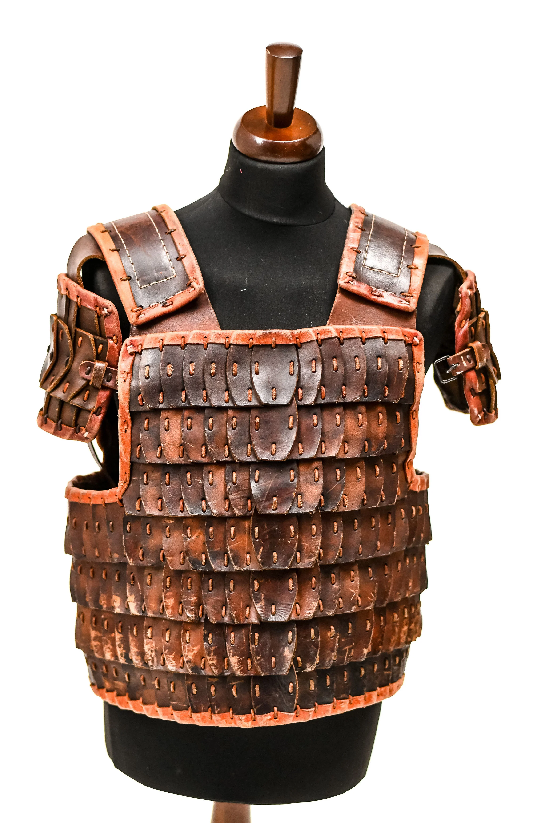 Vikingská zbroj lamelová kožená