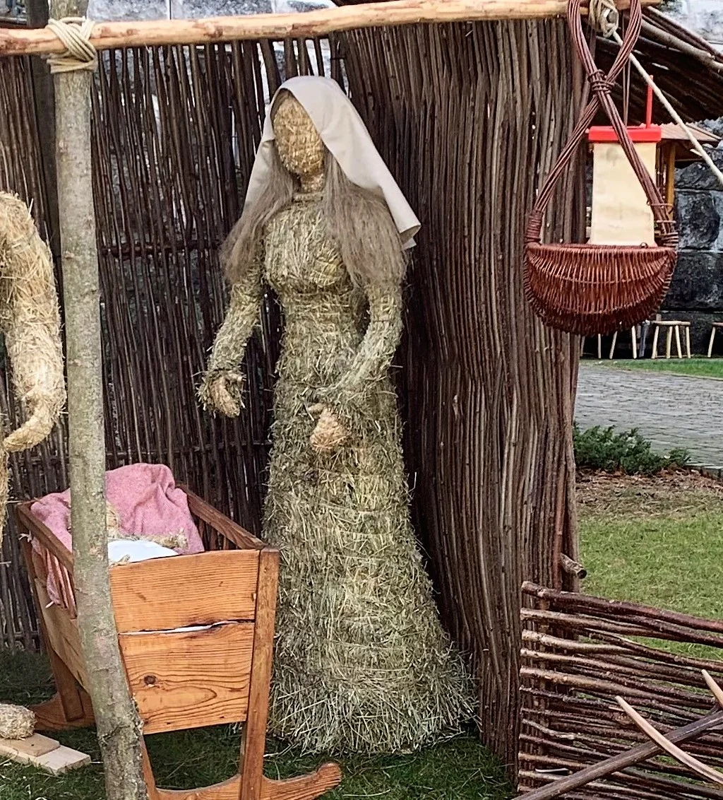 Slamenná Panna Mária a Ježiško