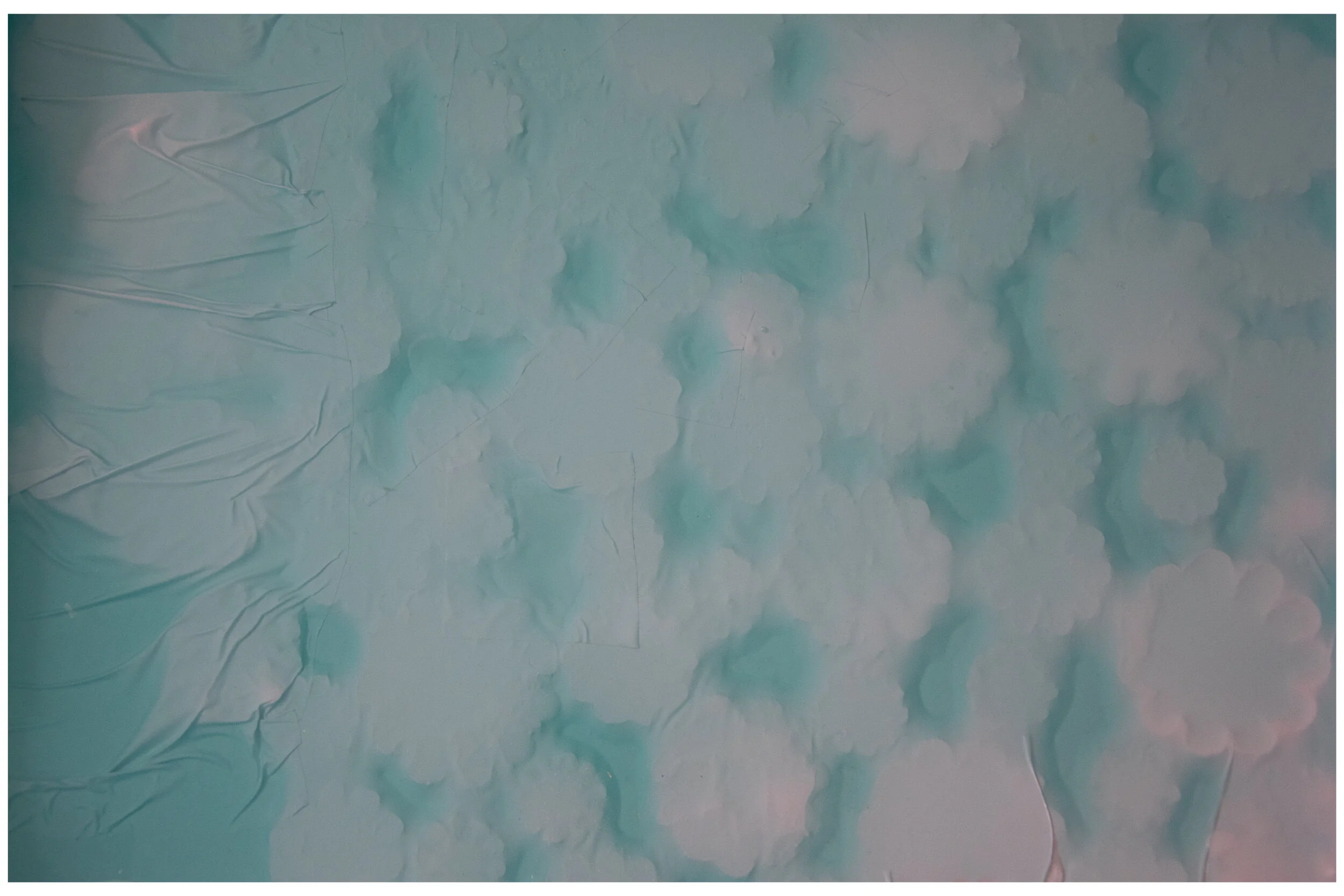 Untitled,  plaster and plastc sheet, resin, detail. 2020