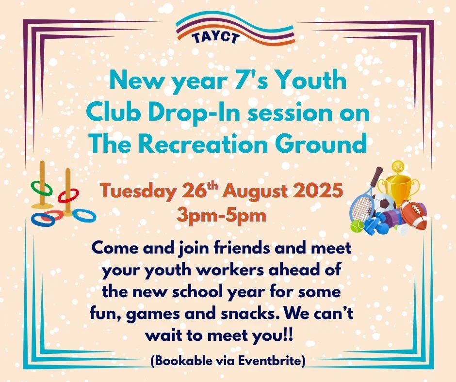 CALLING NEW YEAR 7 PARENTS! - book now using the link below for your young person to have a chance to come and meet their youth workers over summer for a fun filled and FREE session, just for them, at Tetbury Youth Club. 

https://www.eventbrite.co.u