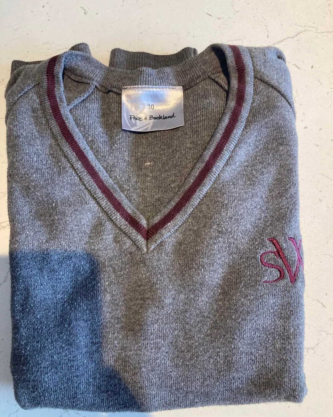 Did anyone come home without their nice new SWR jumper on Monday? We have found one near the Dolphins Hall