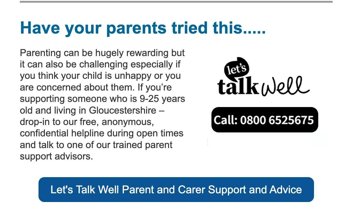 https://www.letstalkwell.org.uk/parents-carers/support-and-advice-line?es_c=6C9ACEE3A4736FD0338D0E0160BA8C27&es_cl=64208A7920C725E8A3272AB9446FA9EB&es_id=phc%c2%a3y4