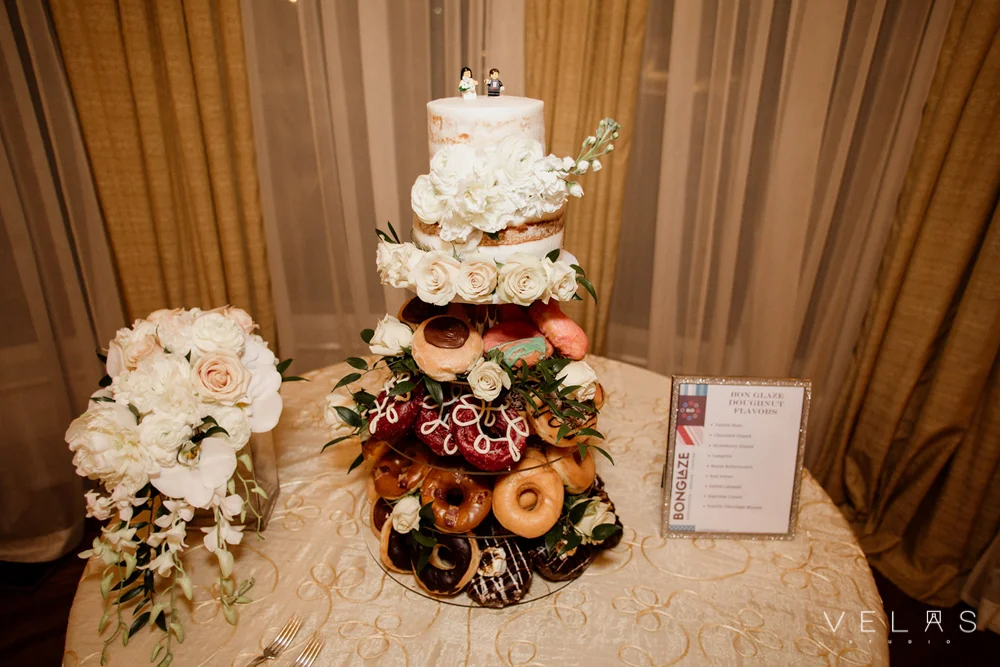 Wedding donuts from Bon Glaze donuts.