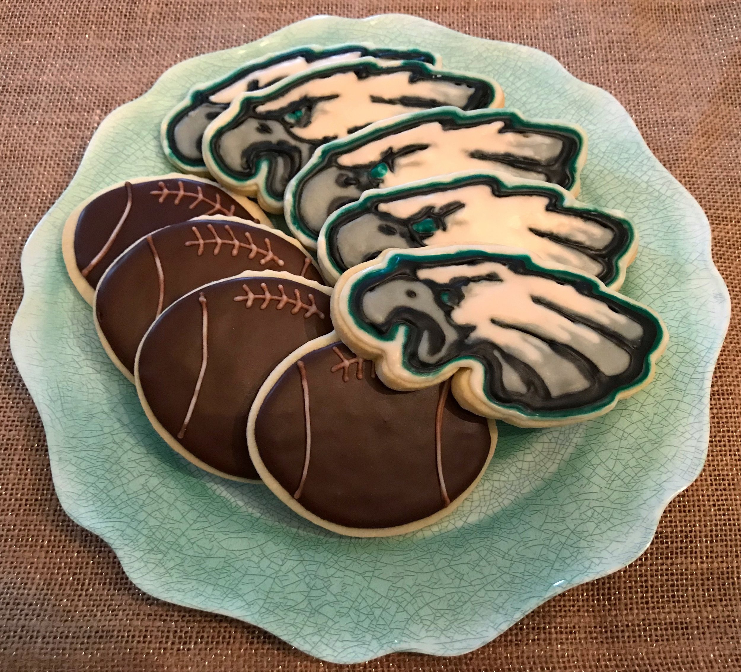 Philadelphia Eagles Sugar Cookies