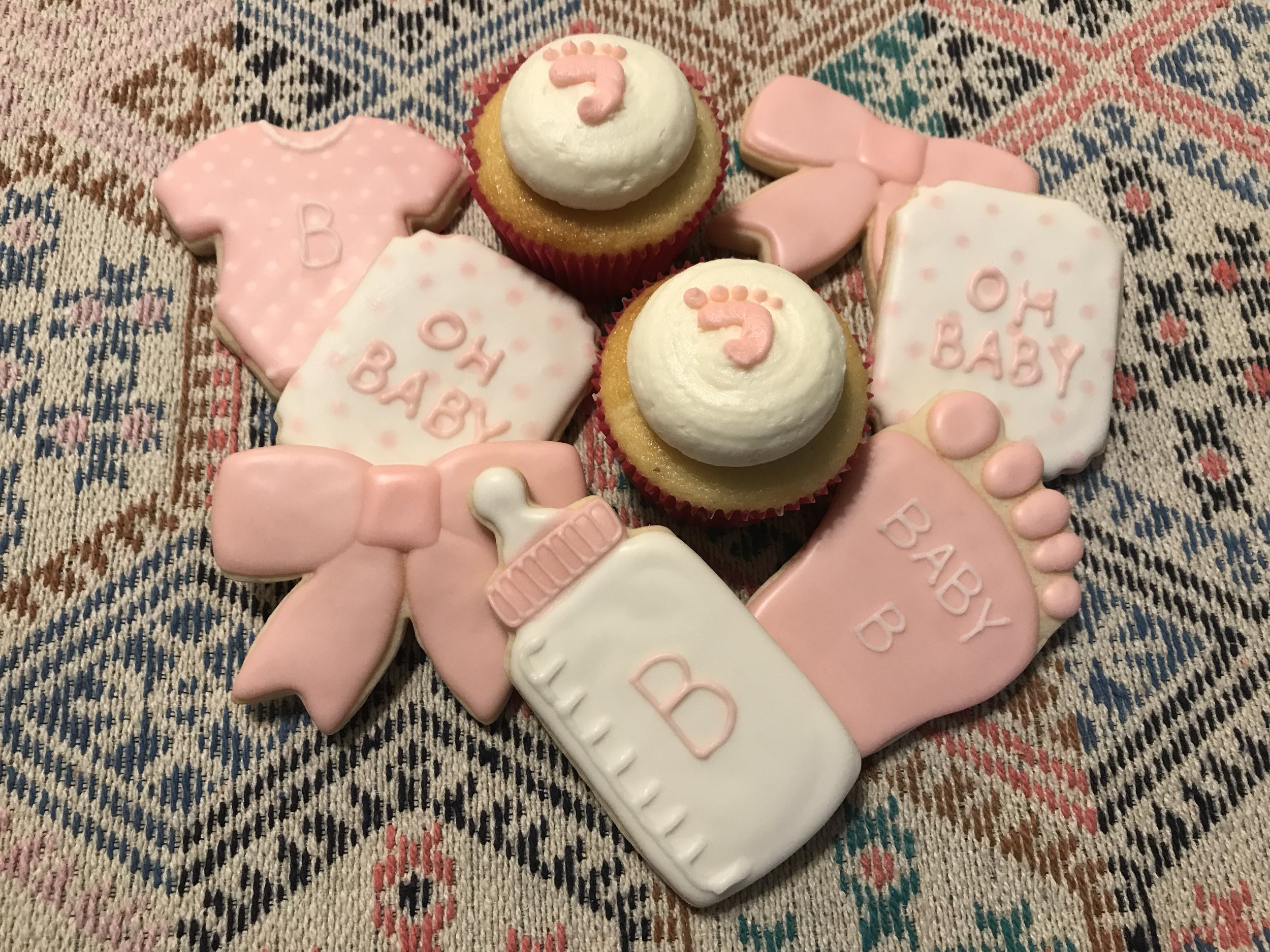 Baby Shower Cookies & Cupcakes