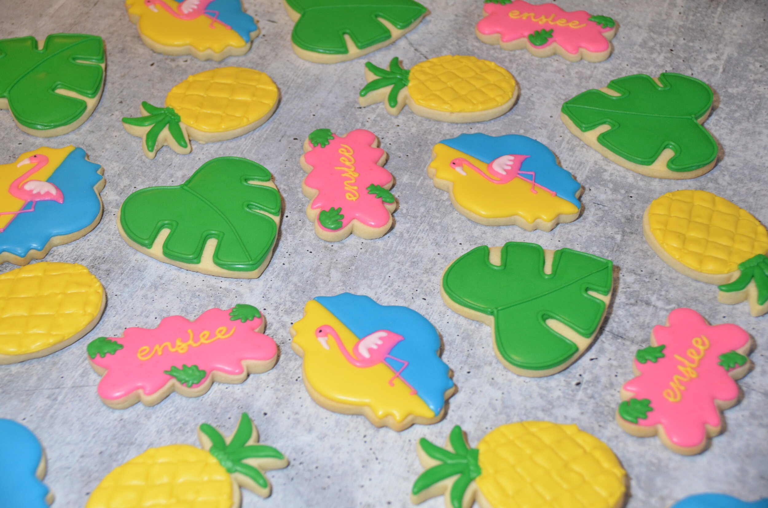 Flamingo Luau Sugar Cookies.JPG