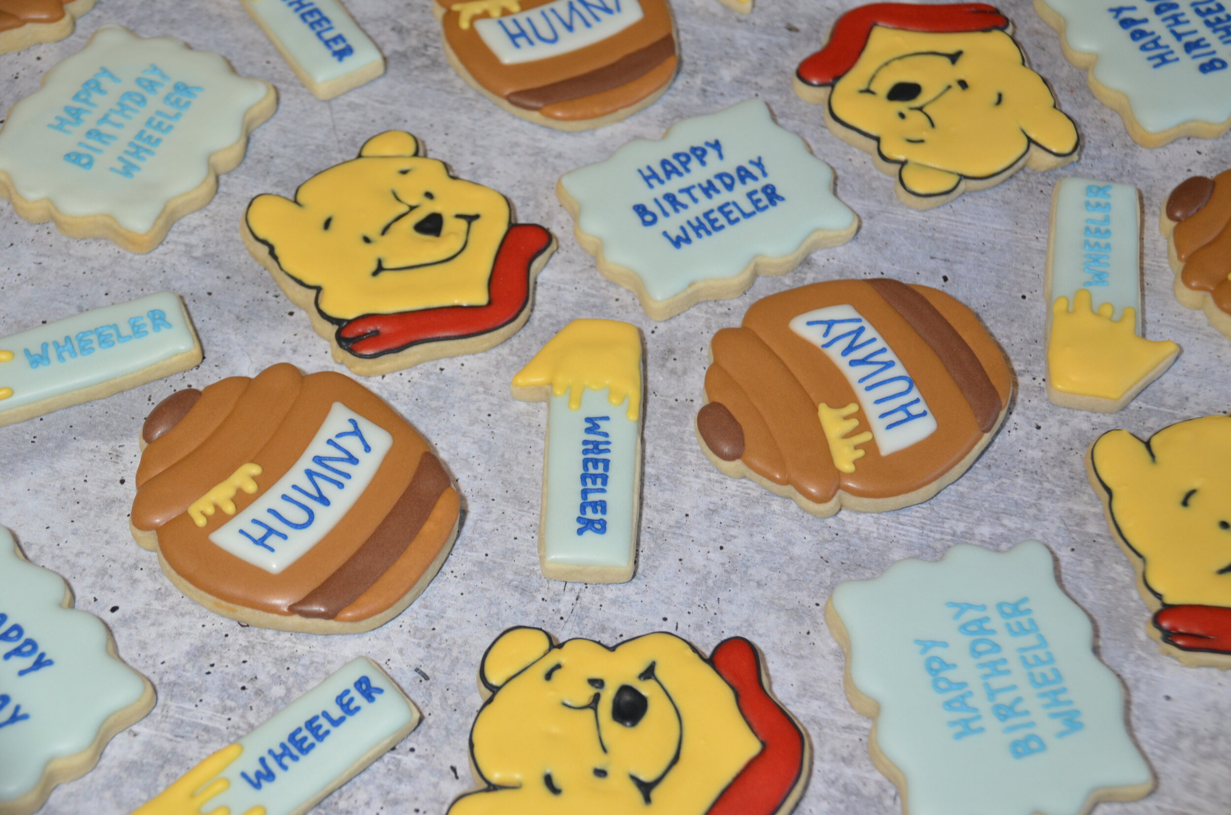 Winnie the Pooh First Birthday Cookies