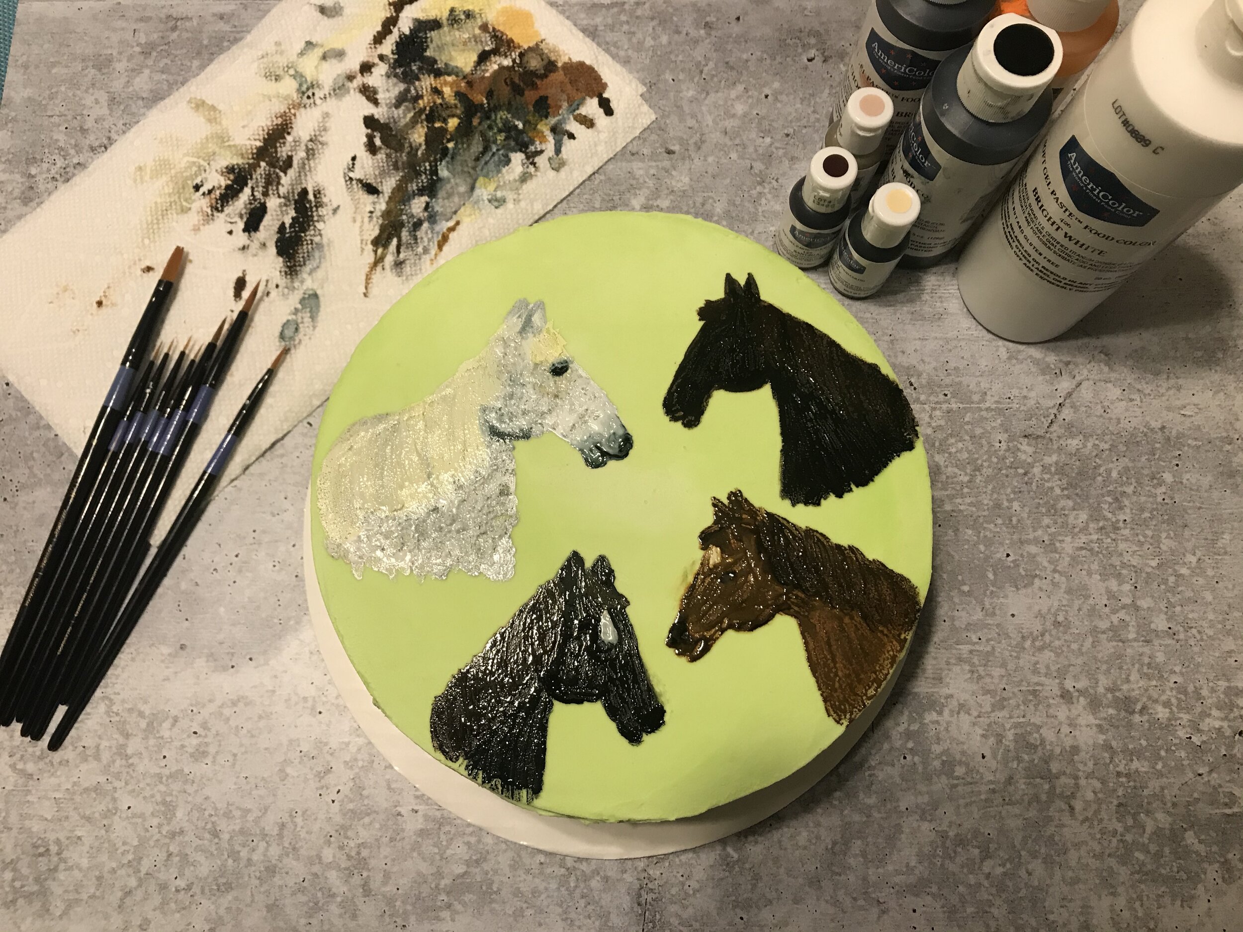 Painted Horse Cake