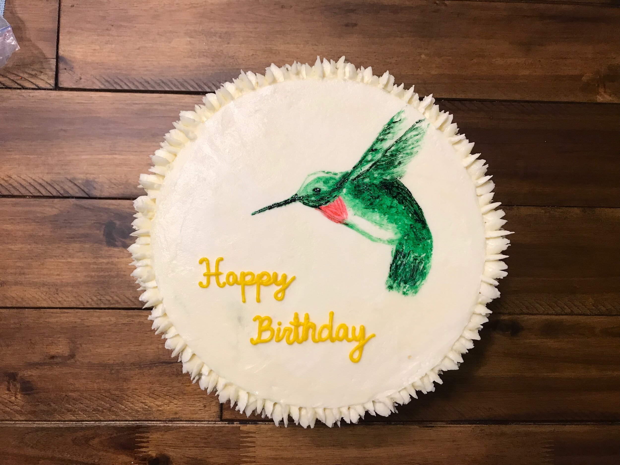 Painted Hummingbird Cake