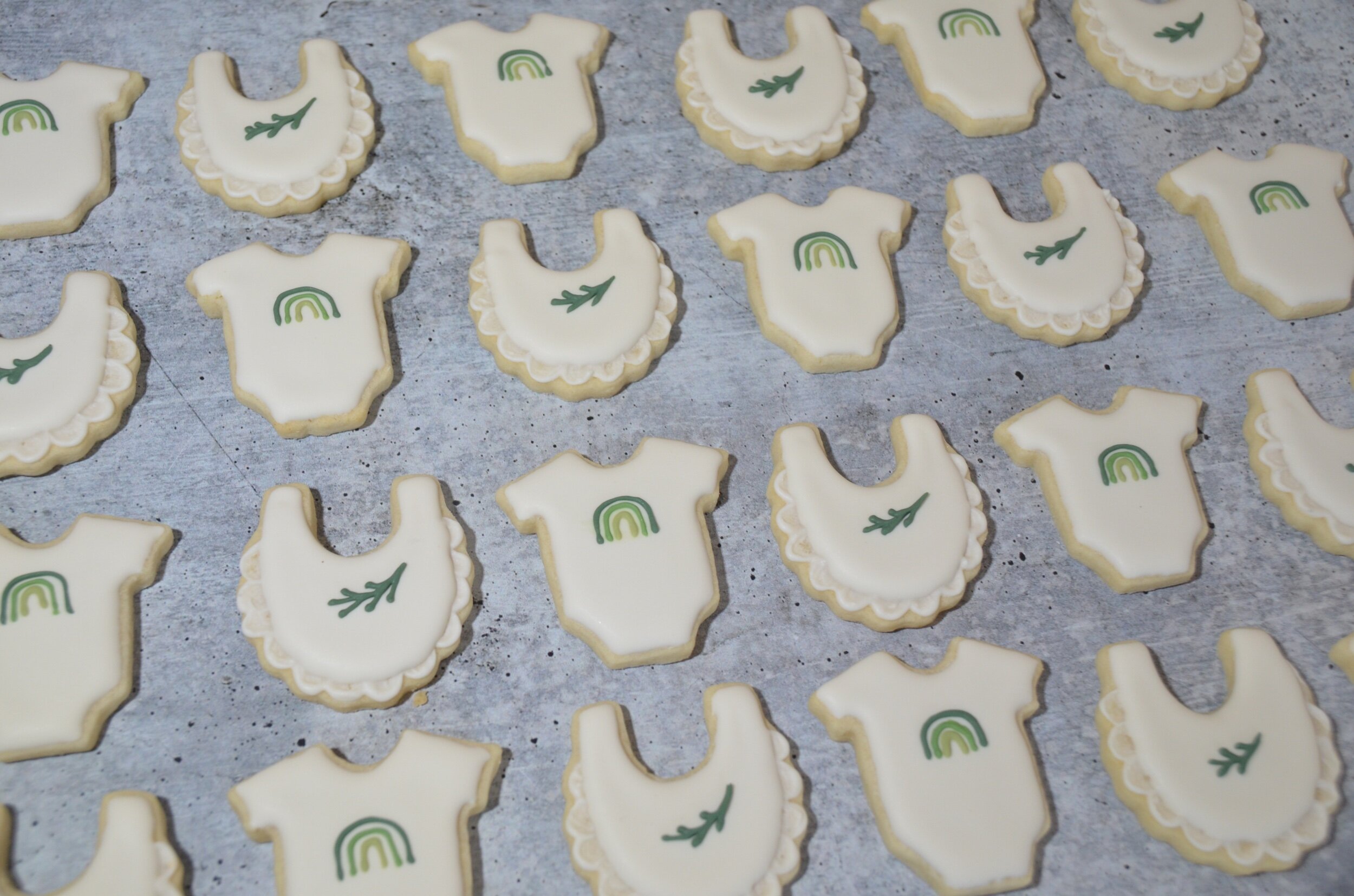 Mini Baby Shower Sugar Cookies